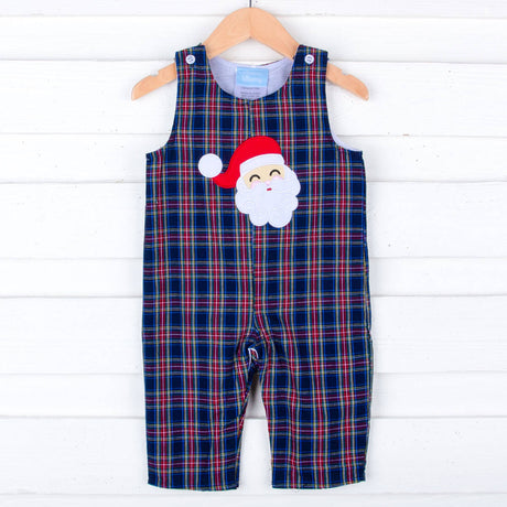 Happy Santa Dunbar Plaid Royal Plaid Longall