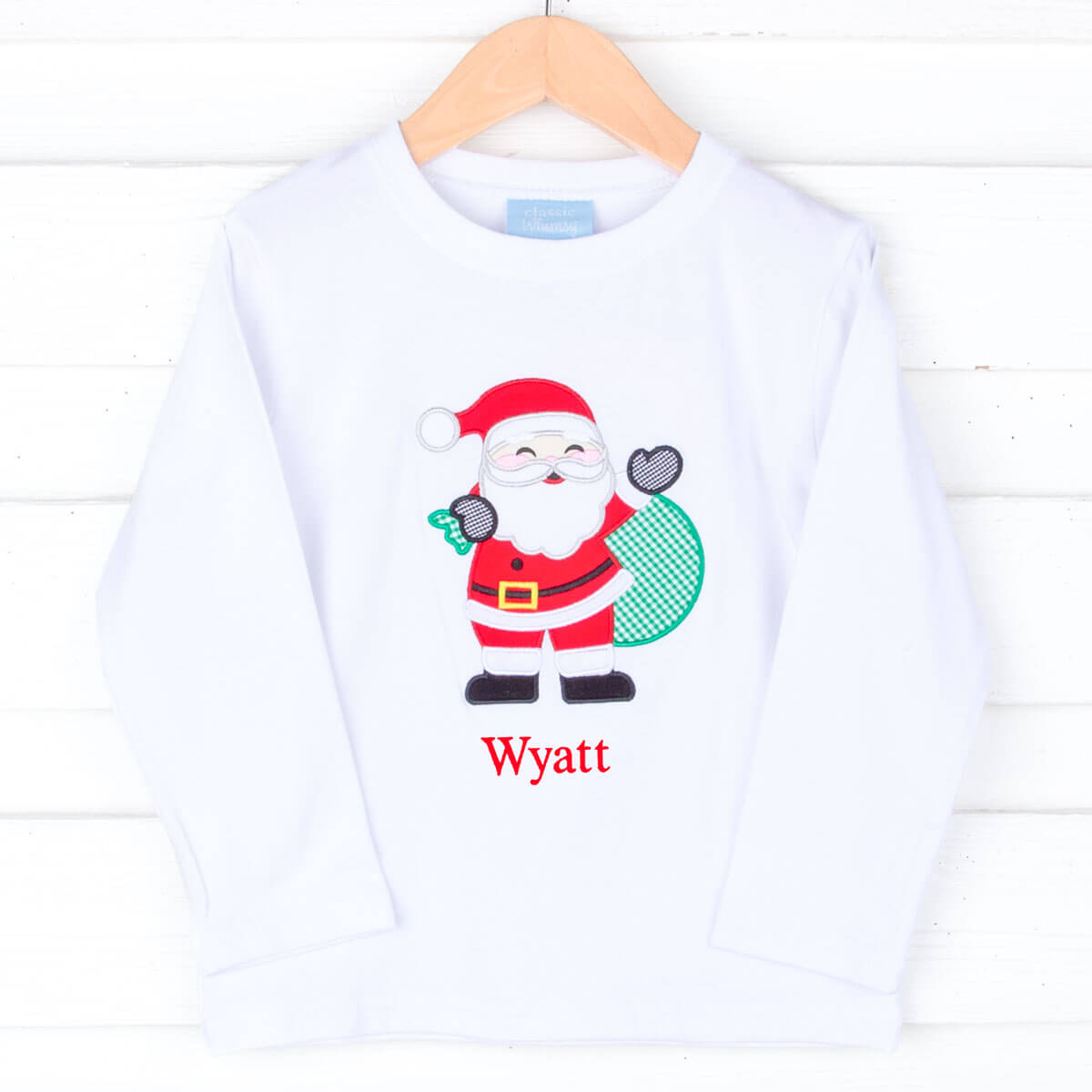 Santa Claus White Long Sleeve Shirt