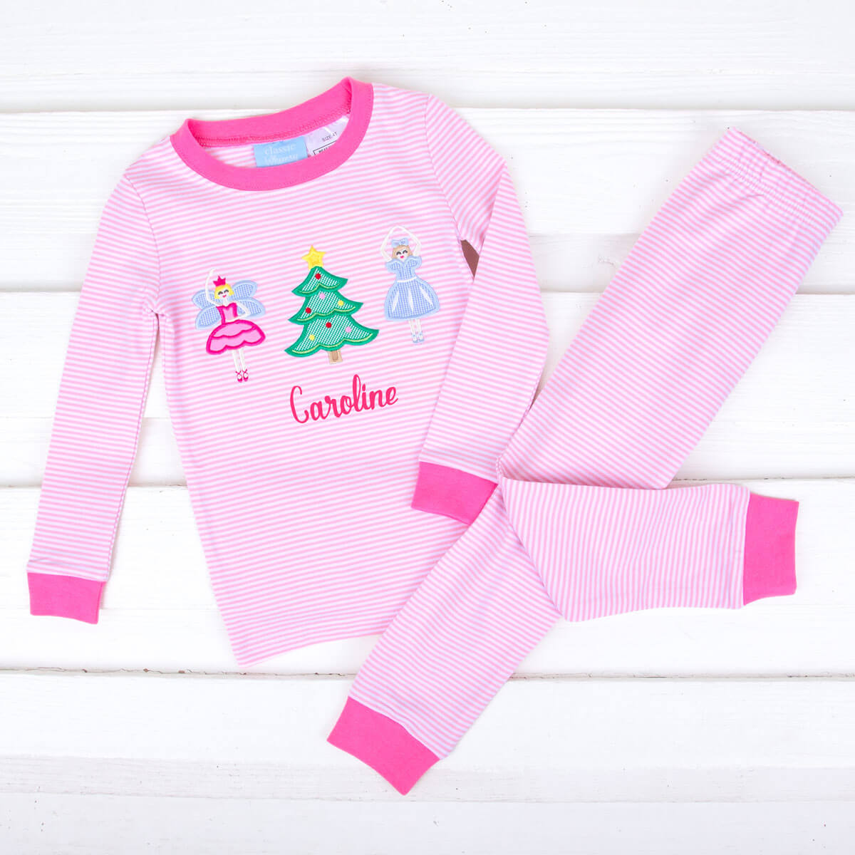 Nutcracker Pink Stripe Pajamas