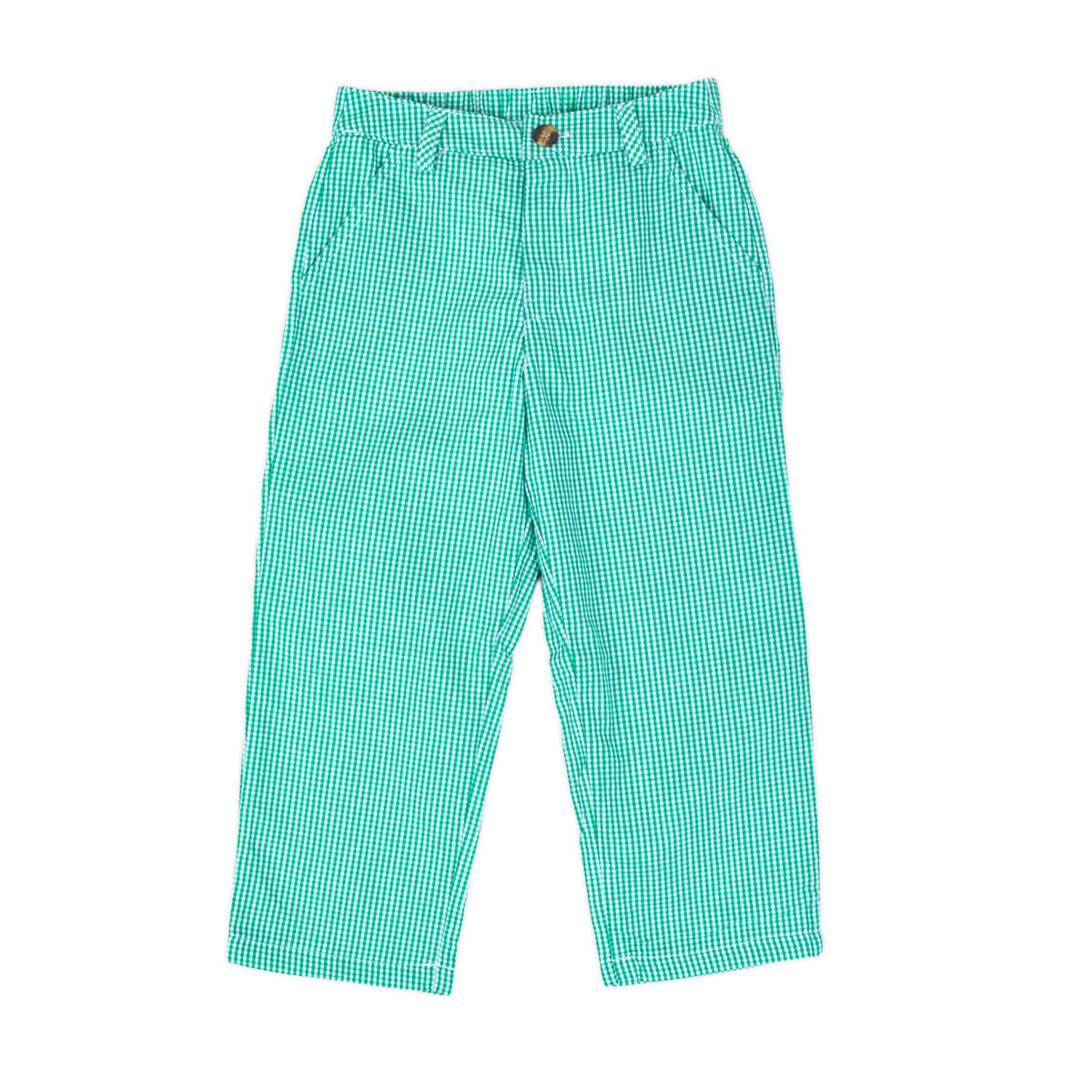 Green Gingham Standard Pants