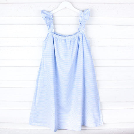 Blue Stripe Women's Gown
