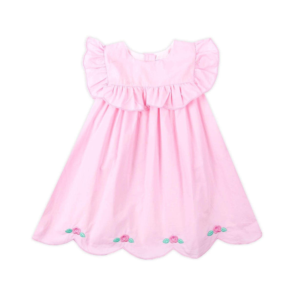 Sweet Flower Pink Bib Dress