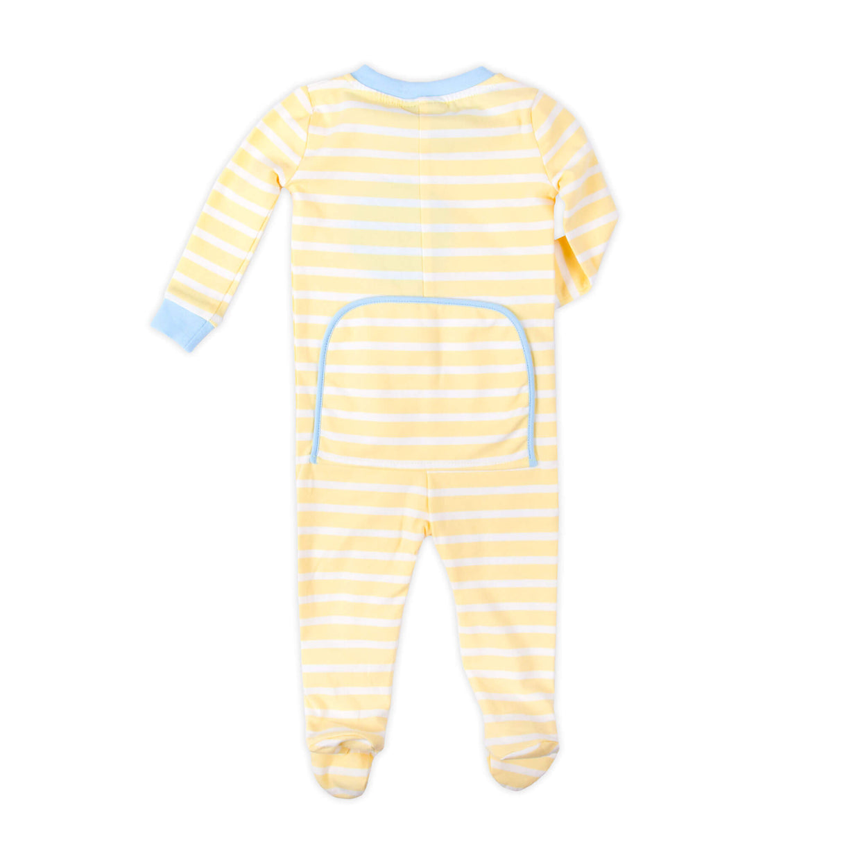 Yellow Stripe Bunny Zip Sleeper Blue