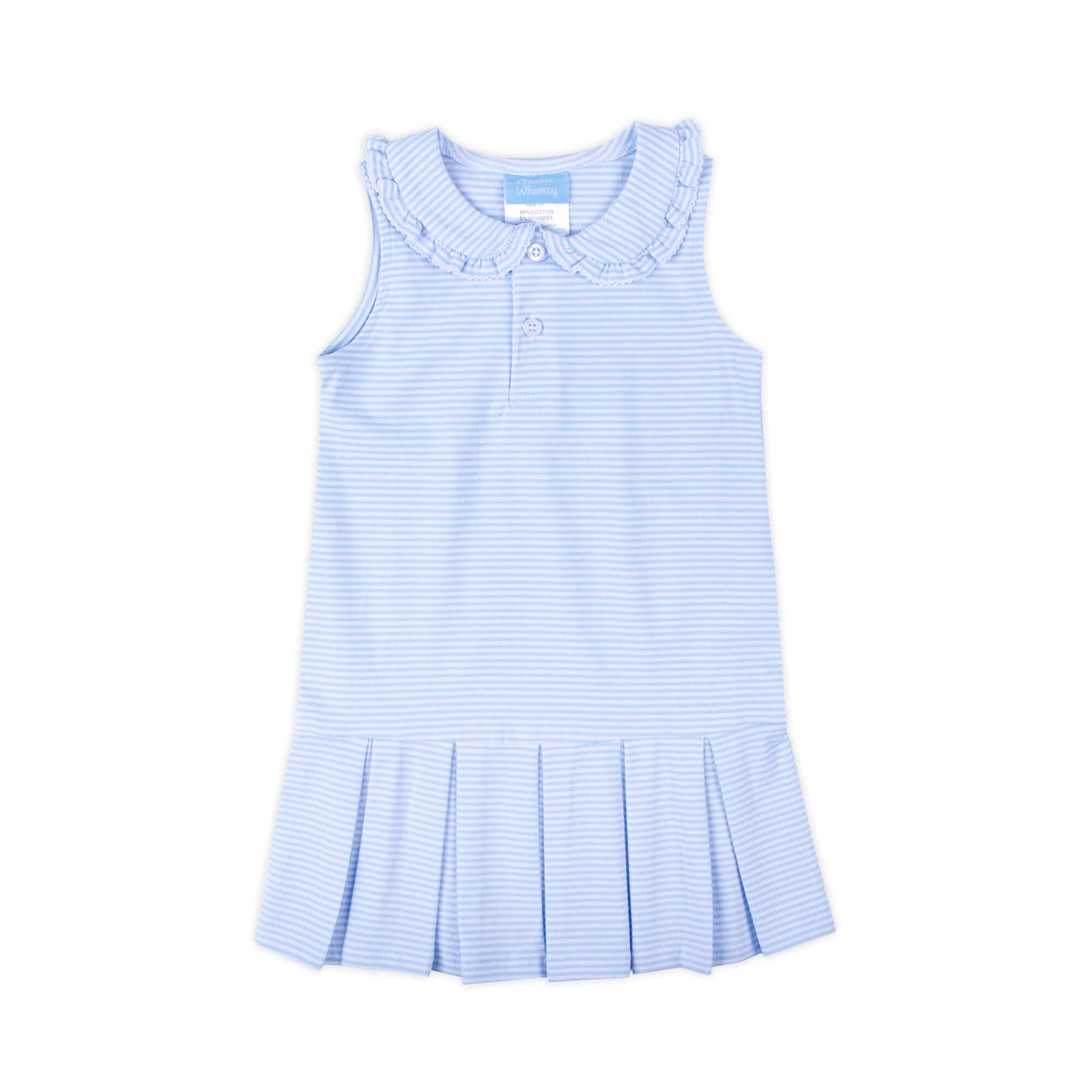 Light Blue Stripe Tennis Dress