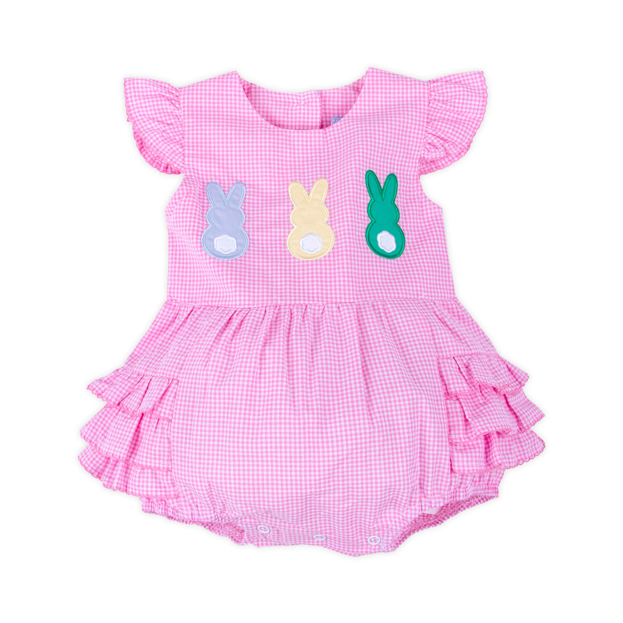 Peeps Pink Gingham Ruffle Bubble
