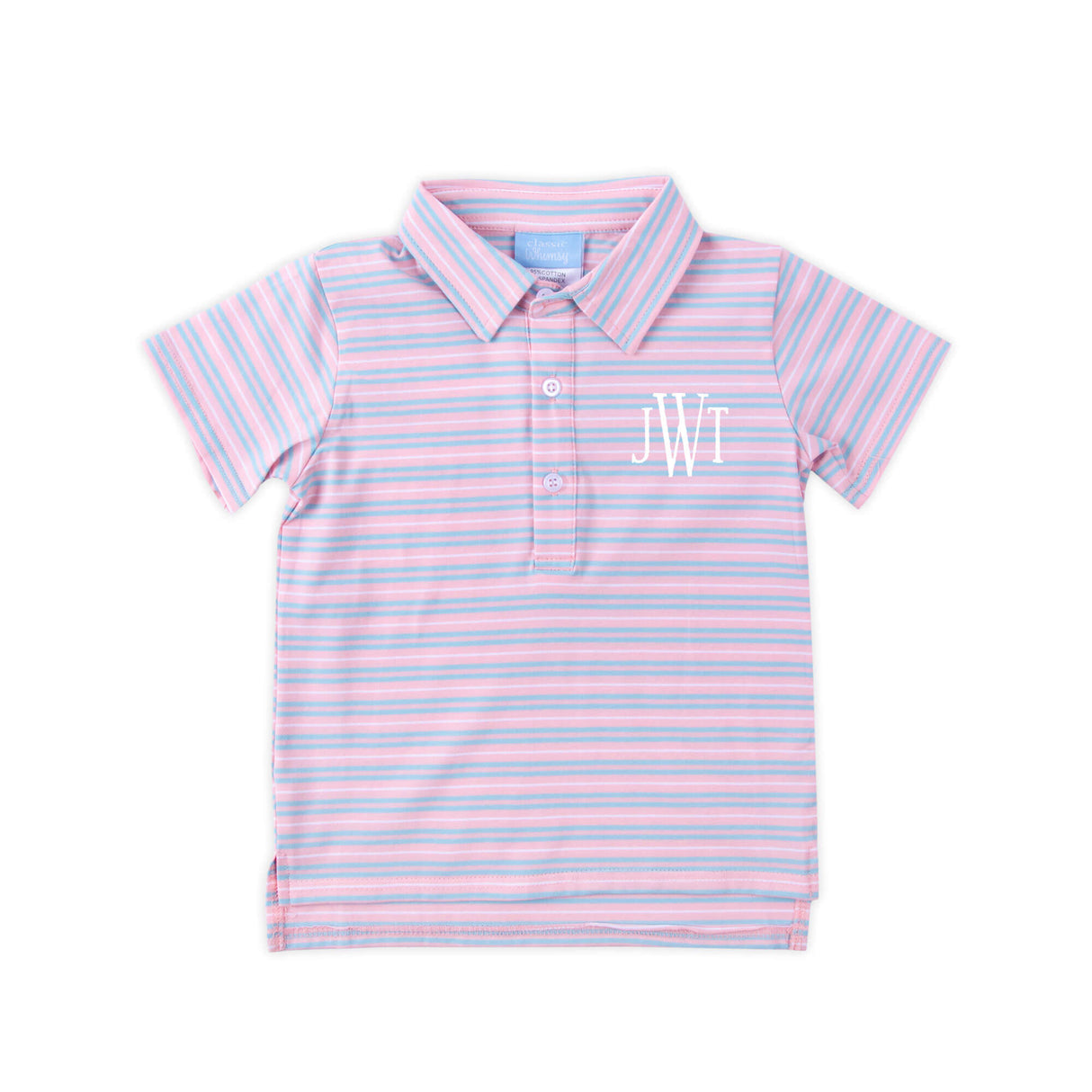 Pink & Blue Stripe Polo