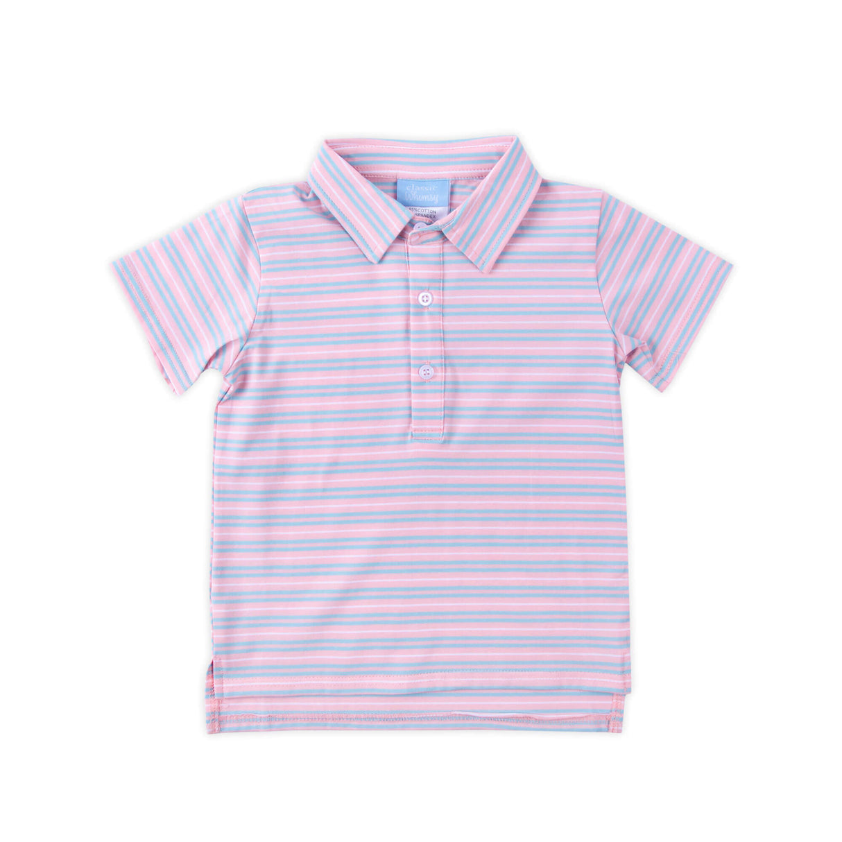 Pink & Blue Stripe Polo