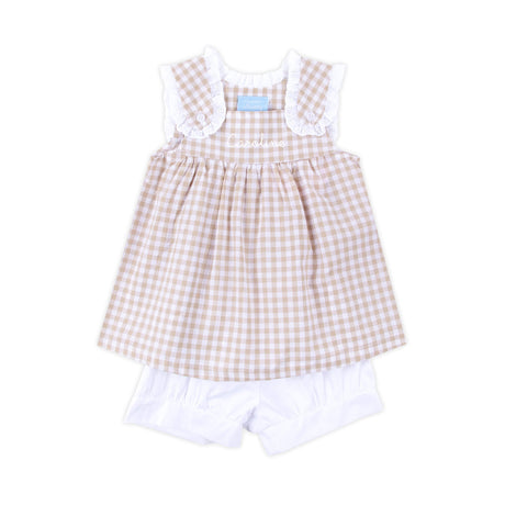 Khaki Gingham Lulu Short Set