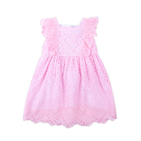 Pink Eyelet Dress