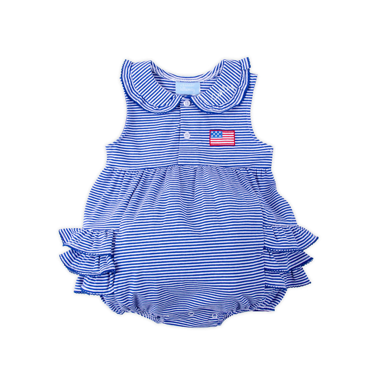 Patriotic Spirit Blue Stripe Ruth Bubble