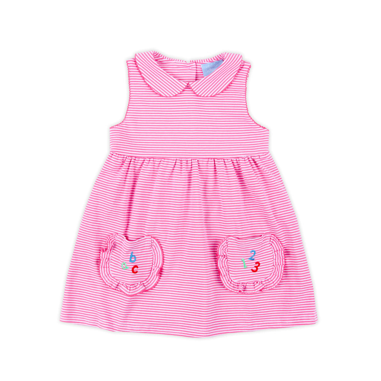 ABC & 123 Pink Stripe Caroline Dress