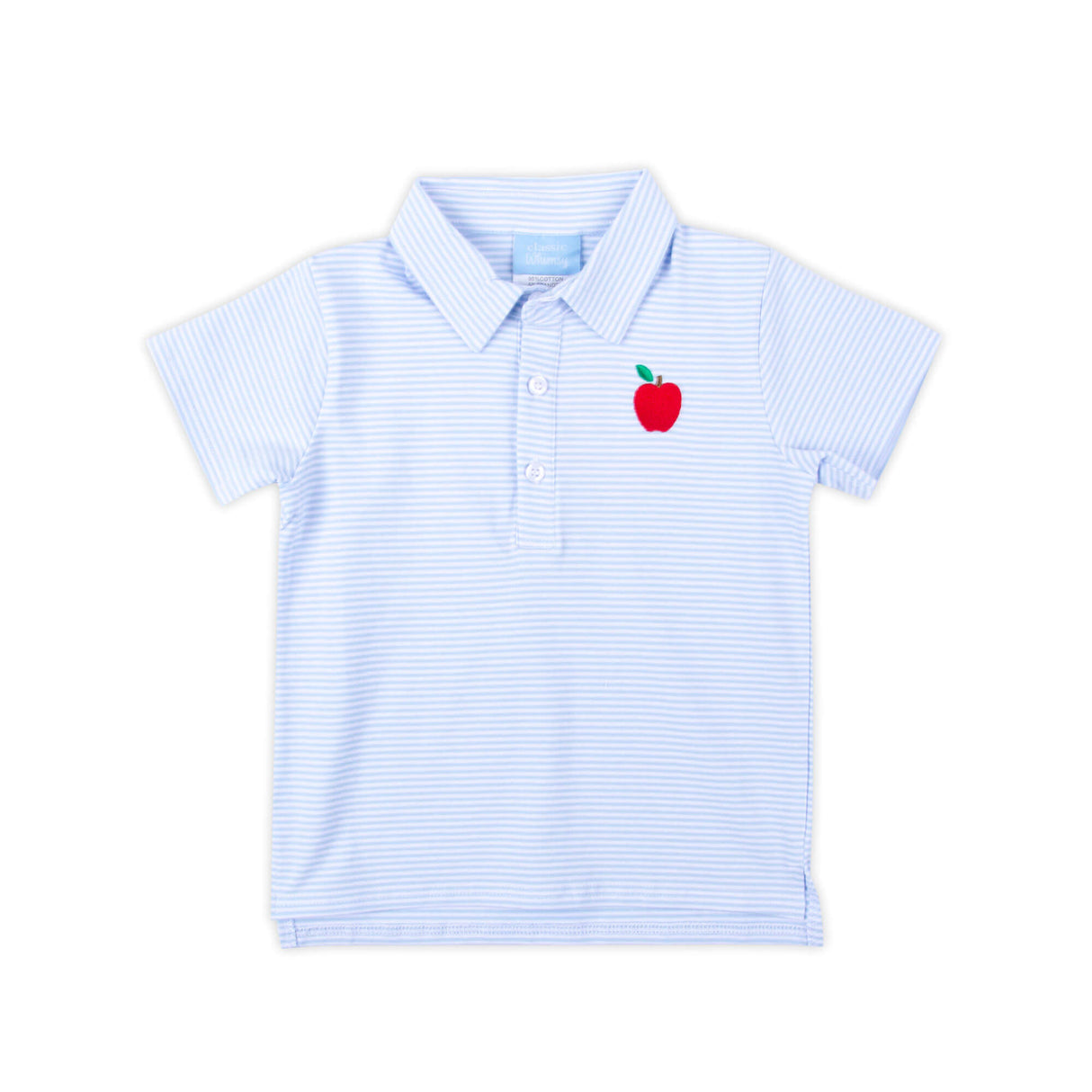 Darling Apple Light Blue Stripe Polo