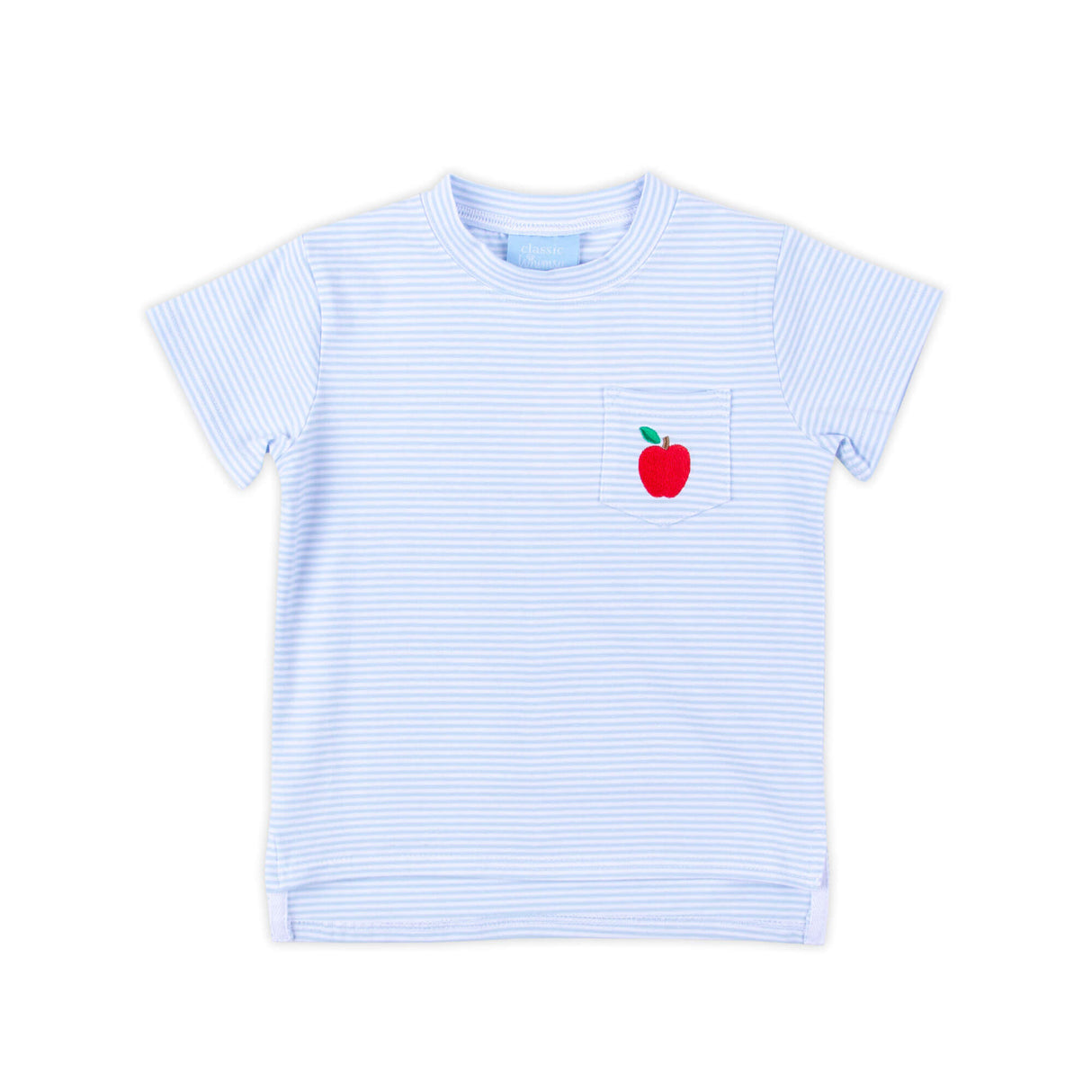 Darling Apple Light Blue Stripe Pocket Shirt