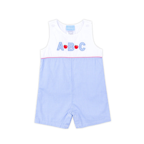 Apple & ABC Light Blue Gingham Jon Jon