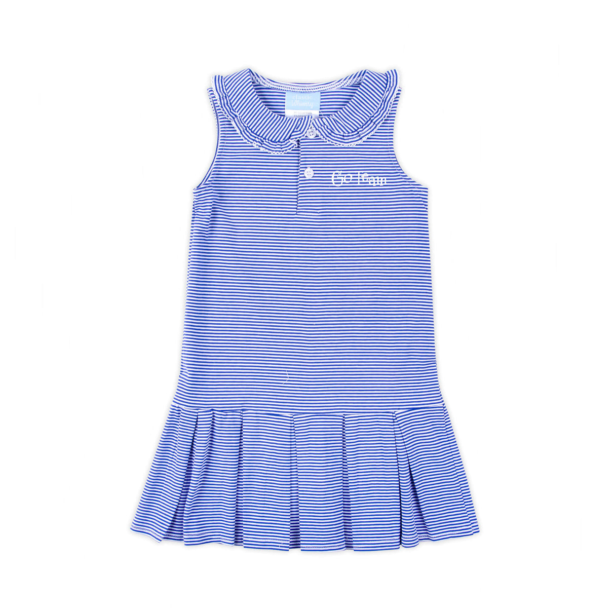 Royal Blue Stripe Tennis Dress