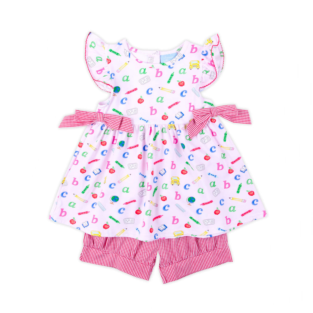 Easy as ABC Pink Avery Short Set
