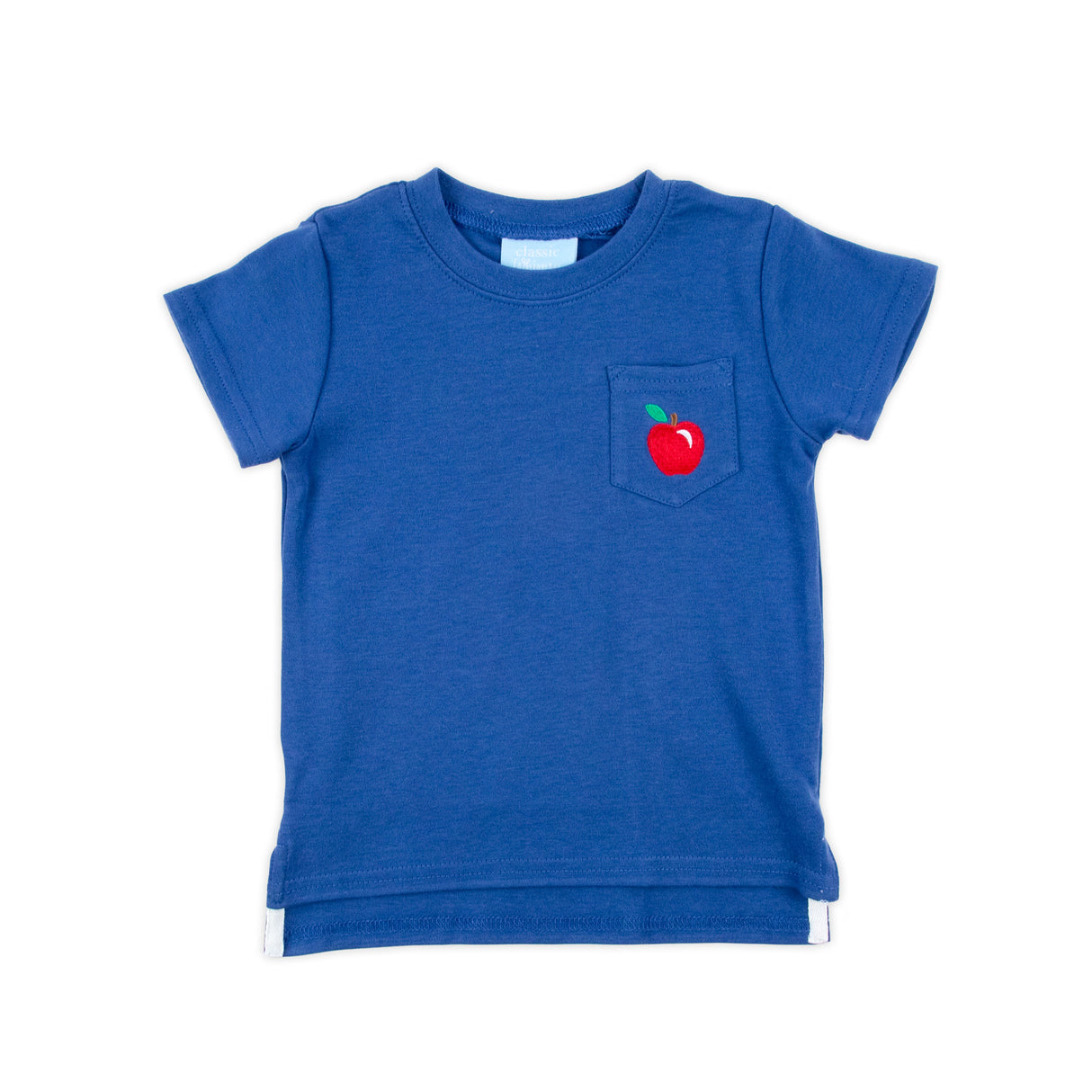 Apple Blue Short Sleeve Pocket Shirt