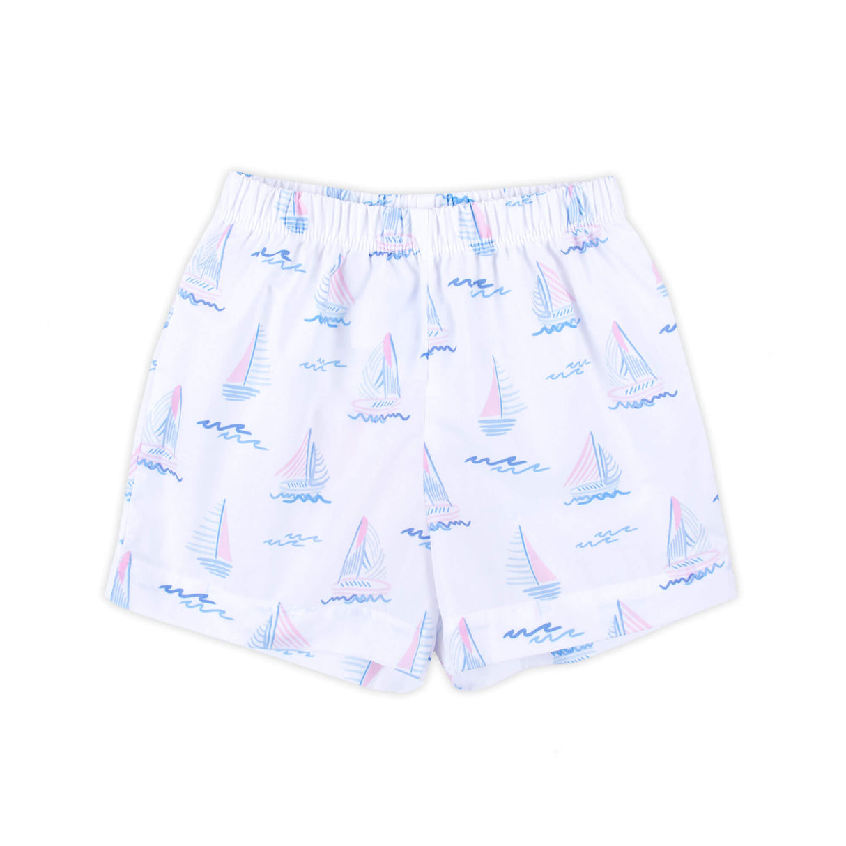 Pastel Sailboat Blue Shorts