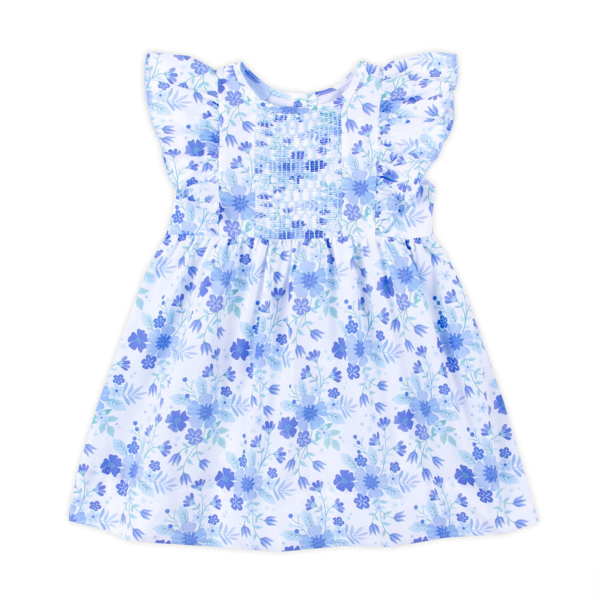 Petal Dream Blue Smocked Rachel Dress