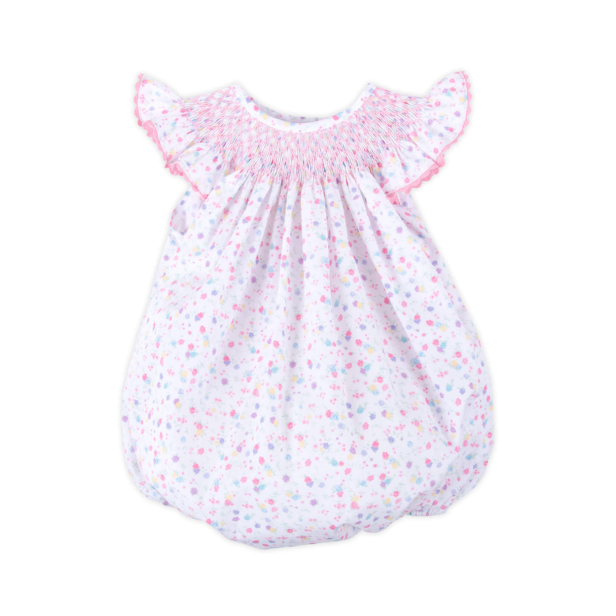 Beautiful Blooms Smocked Angel Sleeve Bubble