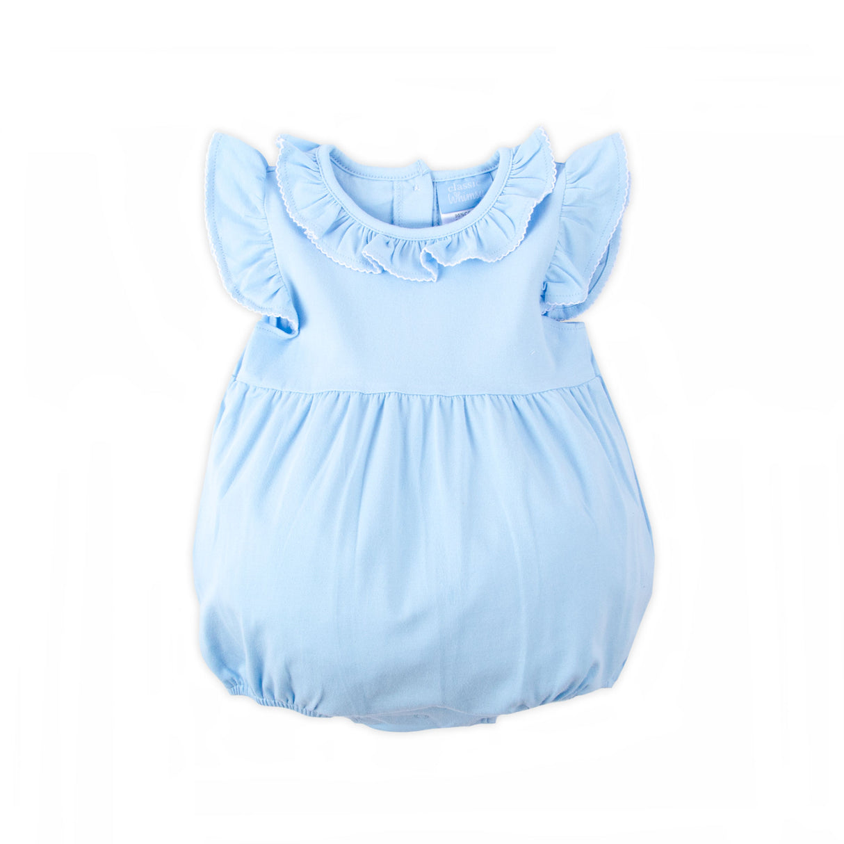 Colette Ruffle Collar Blue Knit Bubble