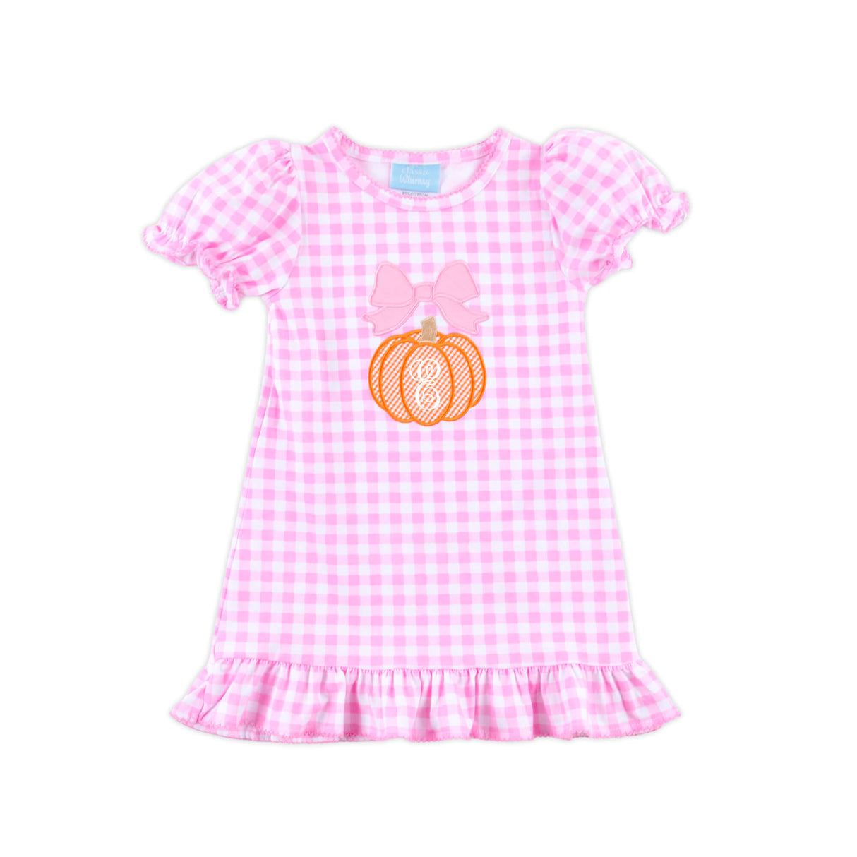 Pumpkin & Bow Pink Gingham Milly Dress