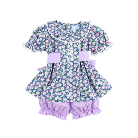 Adorable Peony Floral Paige Bloomer Set