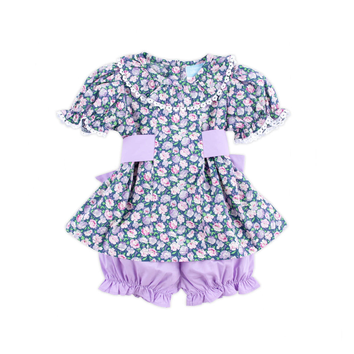 Adorable Peony Floral Paige Bloomer Set