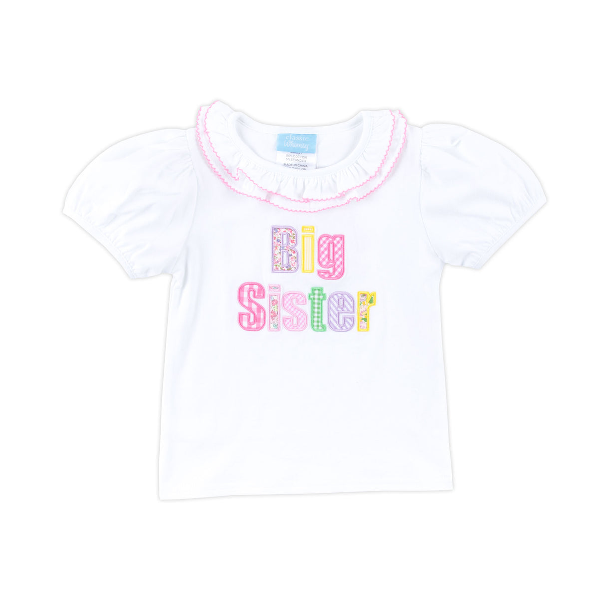 Big Sister Multi Color Ruffle Top