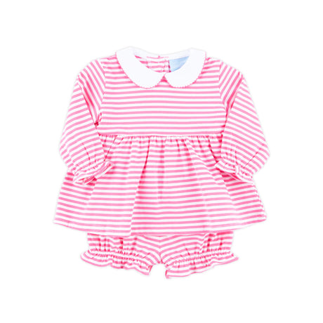 Hot Pink Stripe Riley Bloomer Set