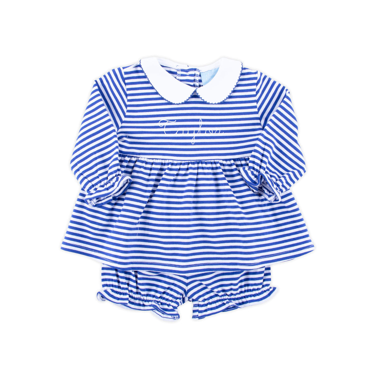 Royal Blue Stripe Riley Bloomer Set