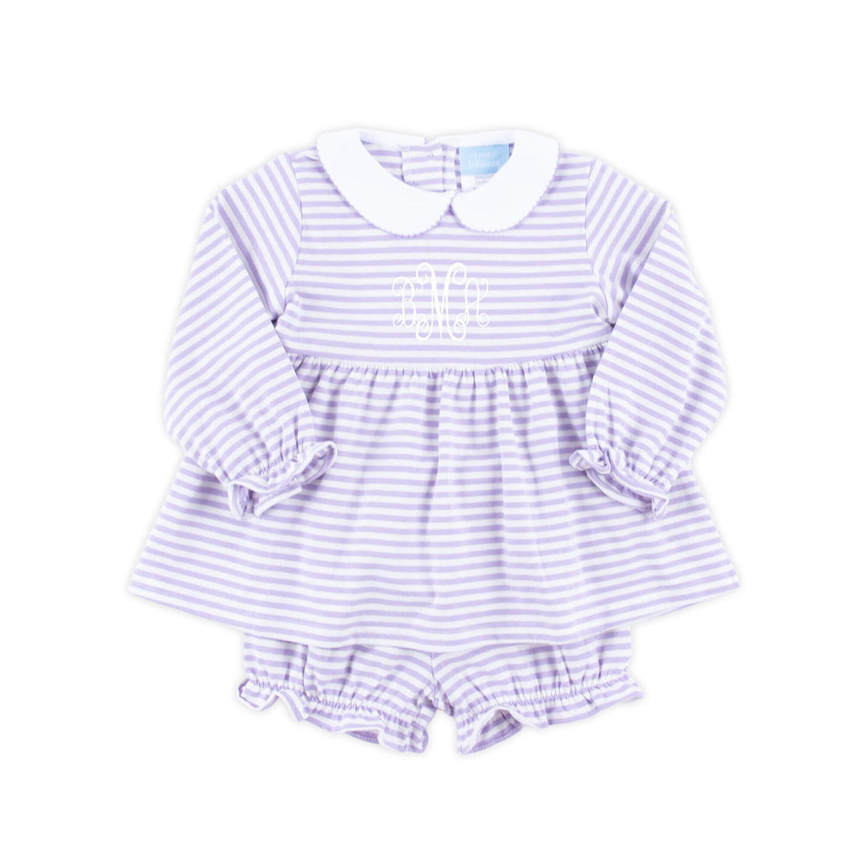 Purple Stripe Riley Bloomer Set