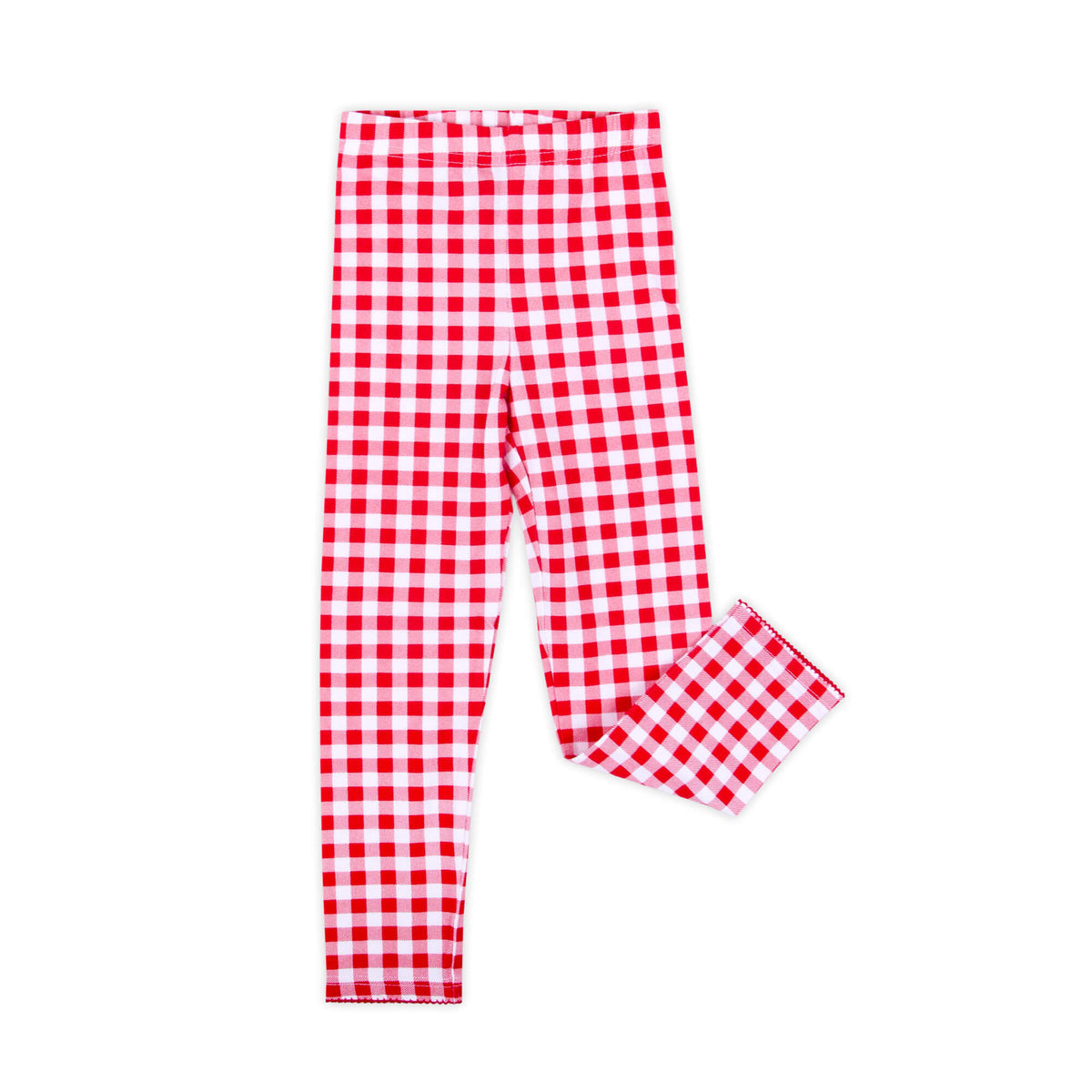 Red Gingham Leggings – Classic Whimsy