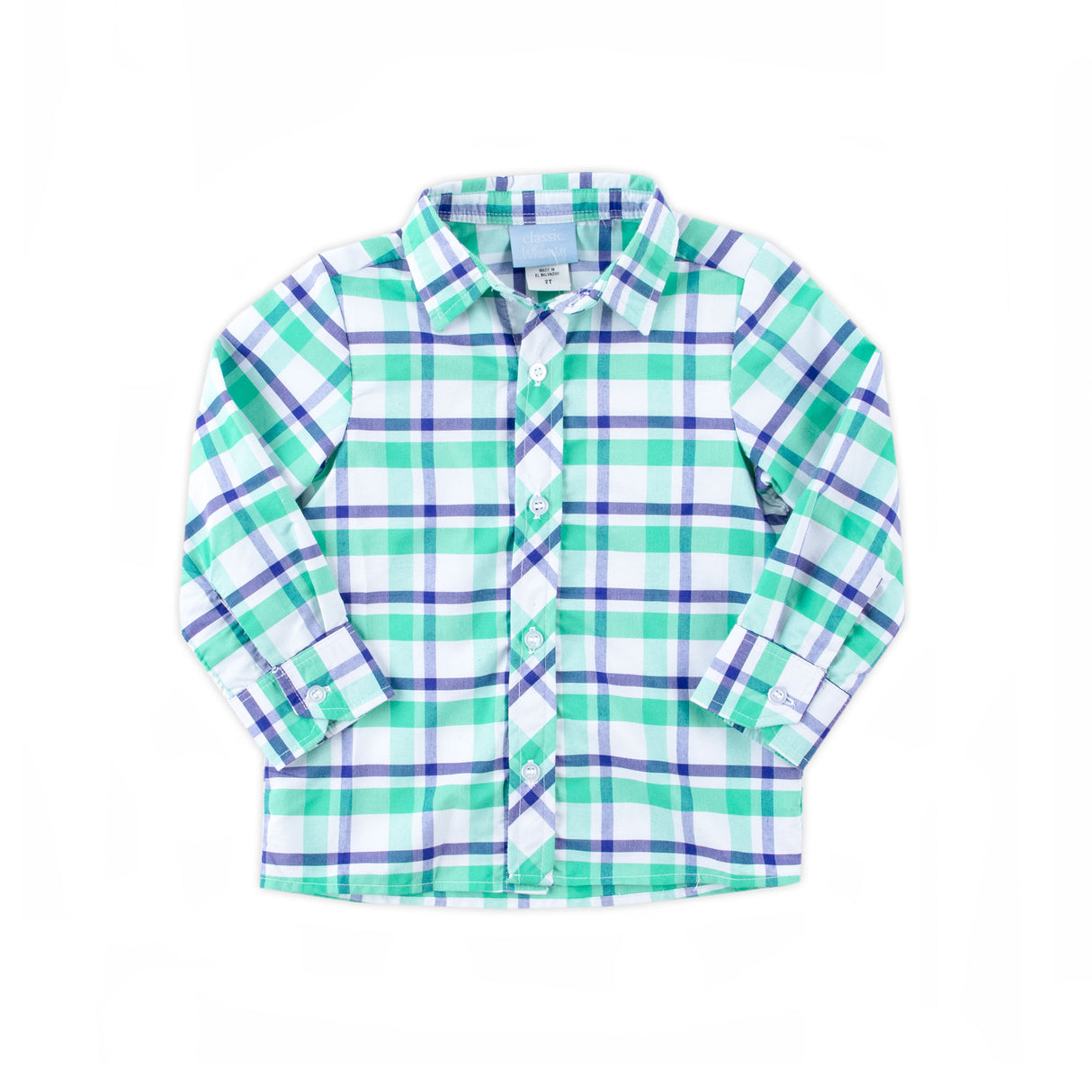 Denver Green Plaid Button Down Shirt