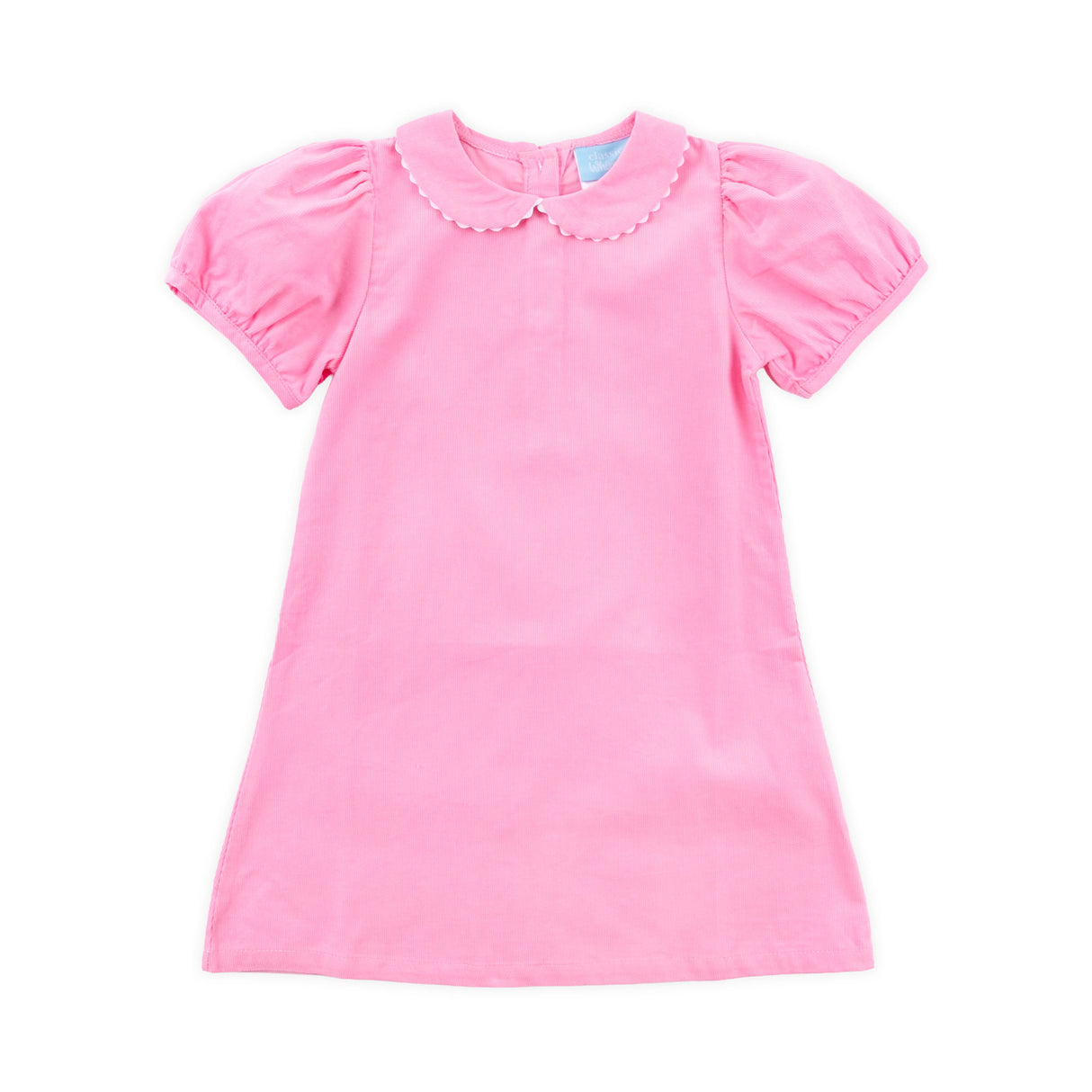 Pink Corduroy Collared Sally Dress