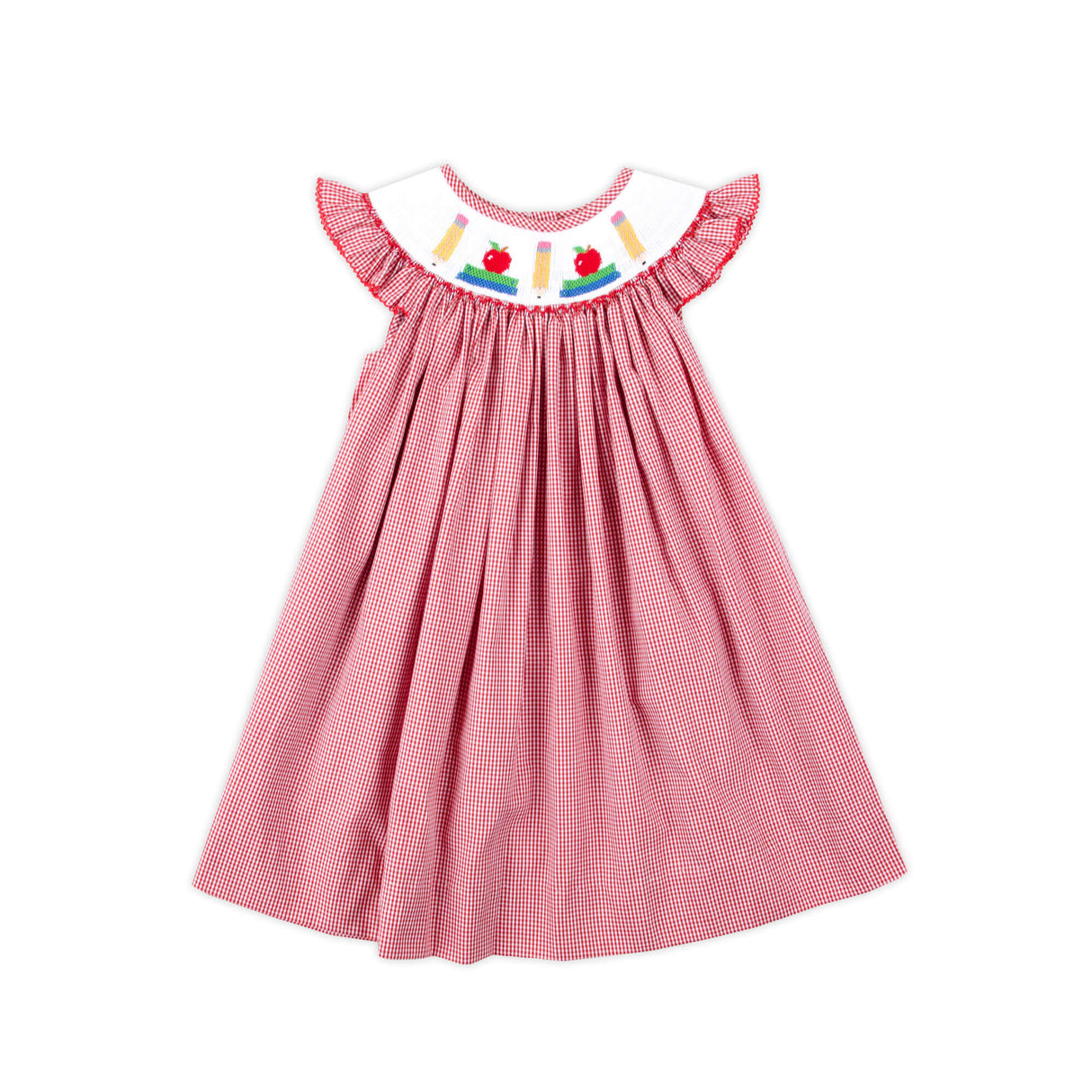 Back to School Red Gingham Dress