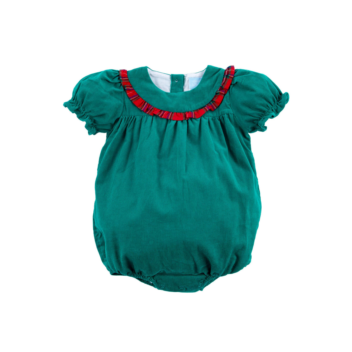 Green Cord Middleton Plaid Red Yoke Bubble