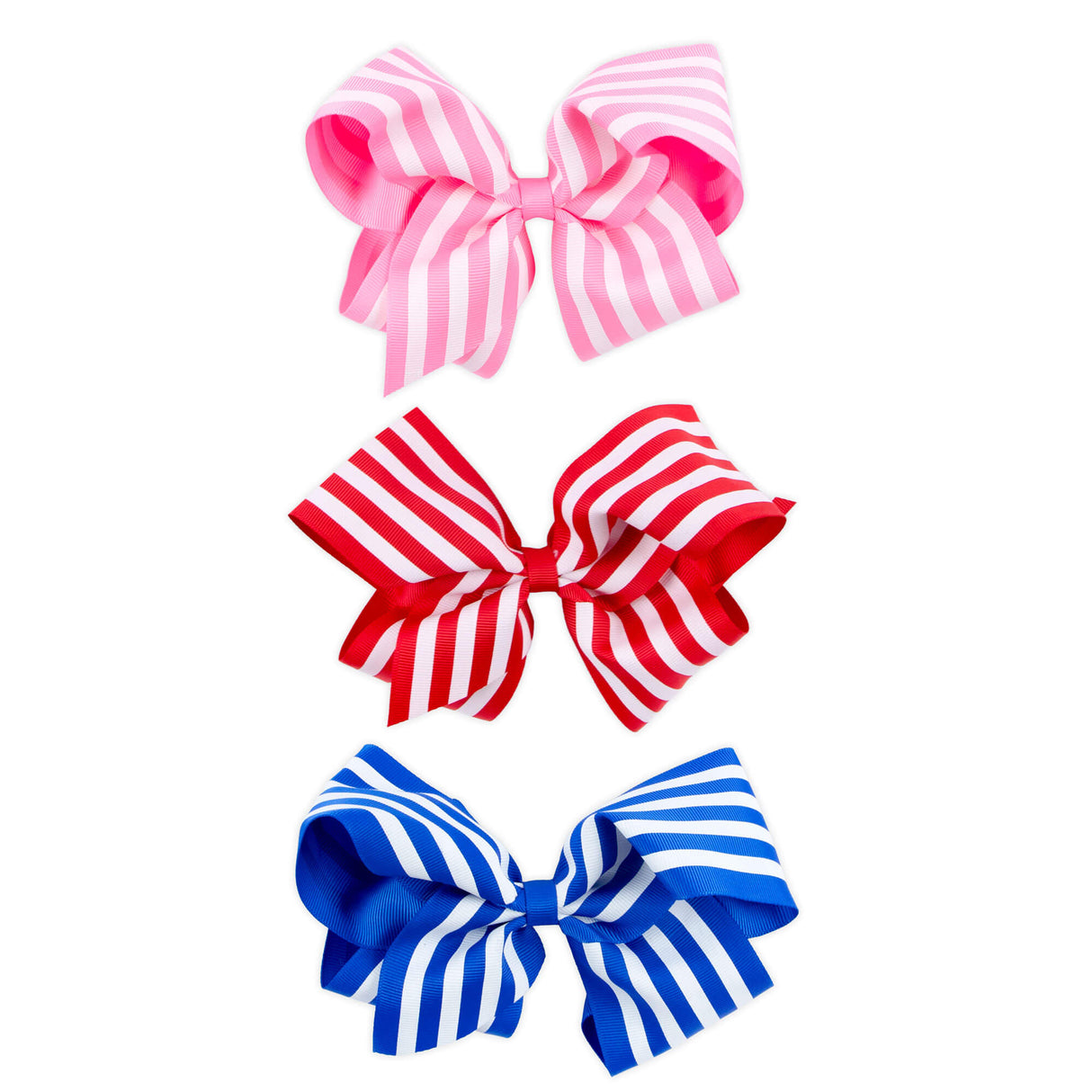 Stripe Grosgrain Hair Bow