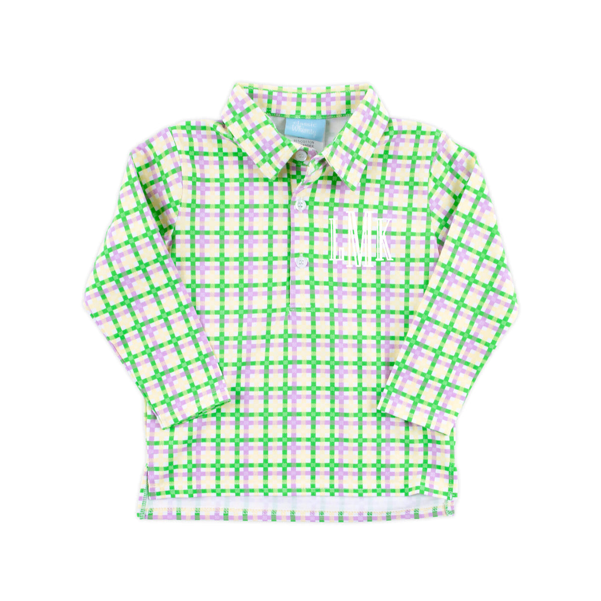 Mardi Gras Plaid Polo