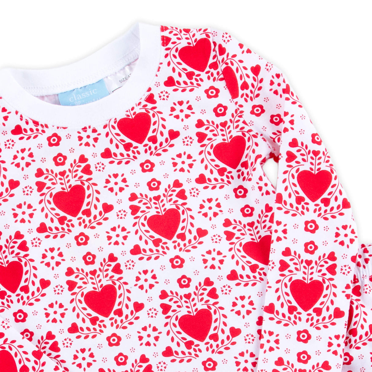 Heart Damask Print Pajamas