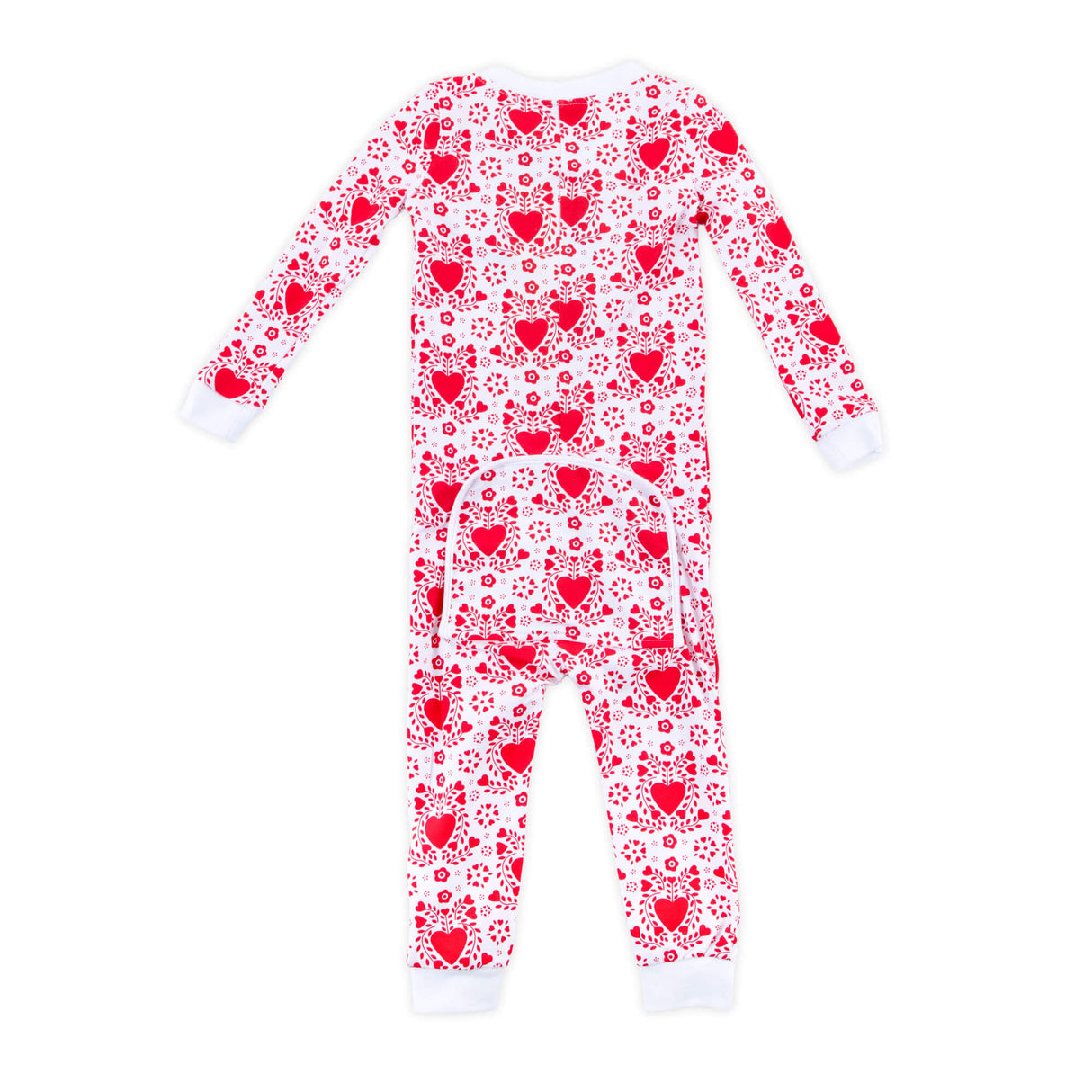 Heart Damask Print Zip Sleeper