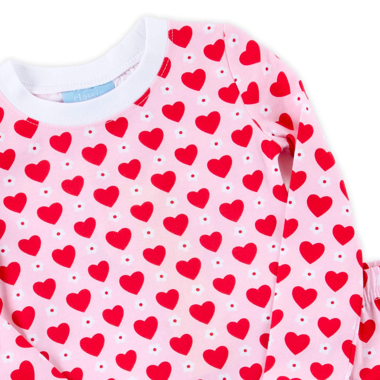 Heart & Daisy Print Pajamas