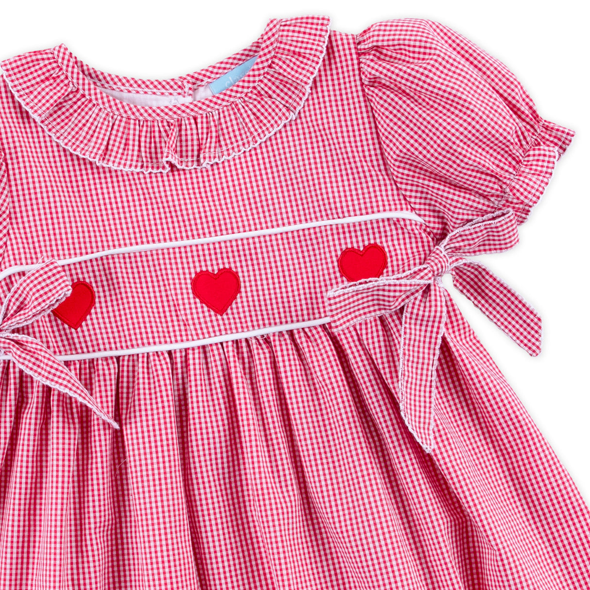 Heart Trio Red Gingham Avery Dress