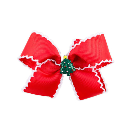 Christmas Tree Charm Moonstitch Hair Bow