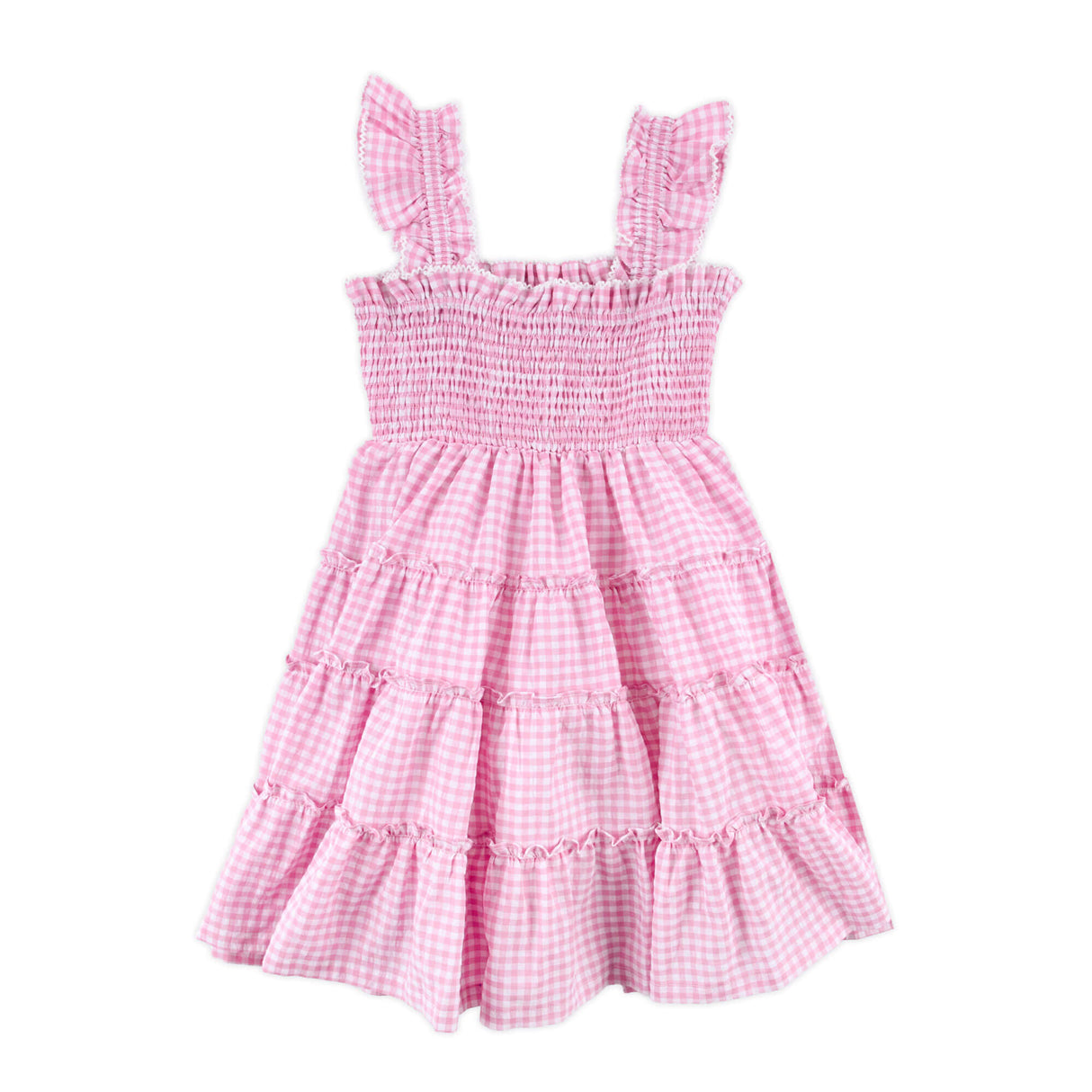 Light Pink Gingham Willow Dress