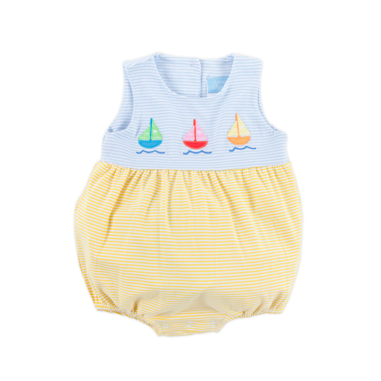 Nautical Adventure Light Blue Stripe Sun Bubble