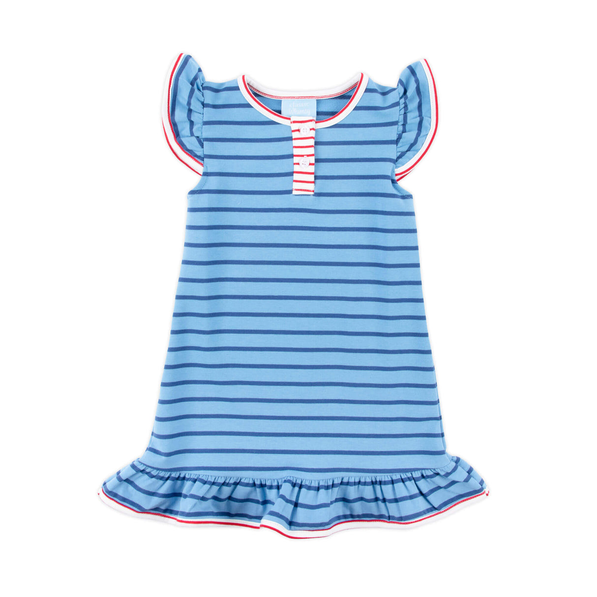 Blue And Navy Stripe Jade Dress