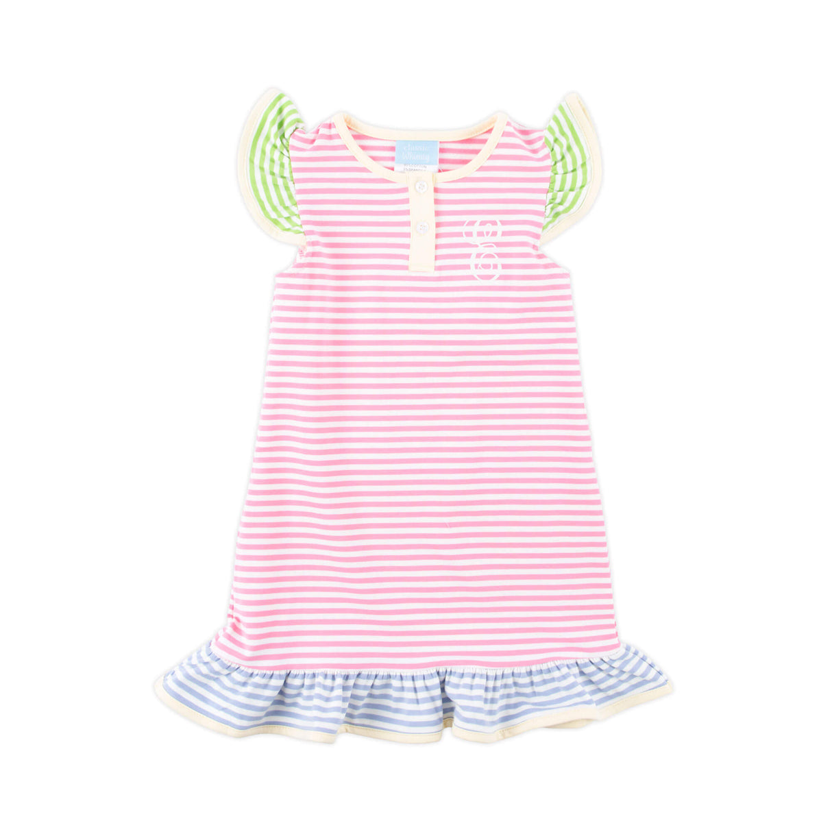 Colorblock Stripe Jade Dress