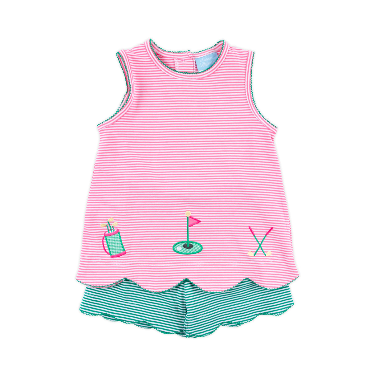 Golf Life Pink Stripe Cleo Short Set