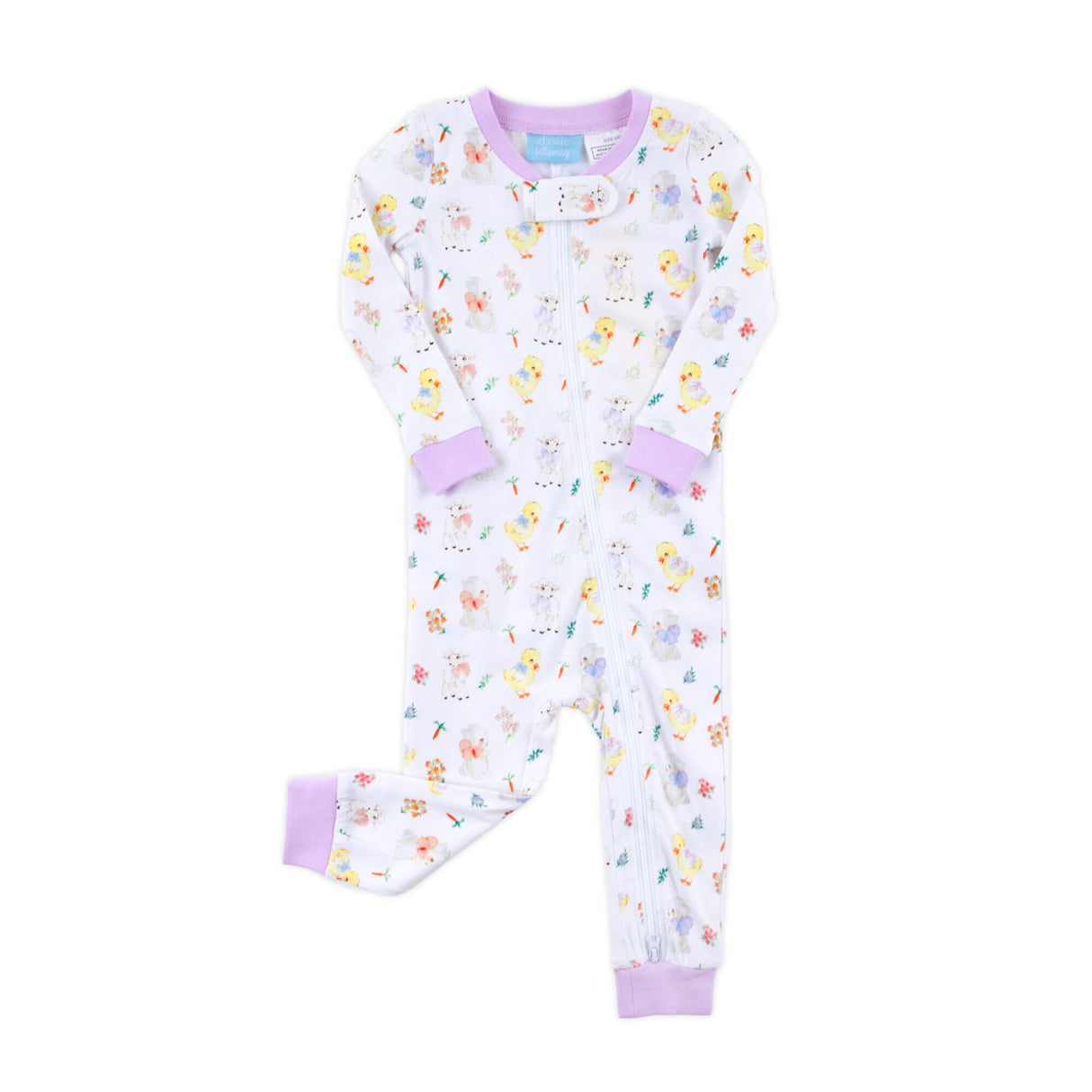Bunny & Friends Purple Zip Sleeper